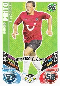 Cromo Sergio Pinto - German Football Bundesliga 2011-2012. Match Attax - Topps