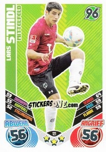 Sticker Lars Stindl - German Football Bundesliga 2011-2012. Match Attax n. 121 - Topps