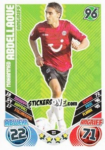Sticker Mohammed Abdellaoue - German Football Bundesliga 2011-2012. Match Attax - Topps
