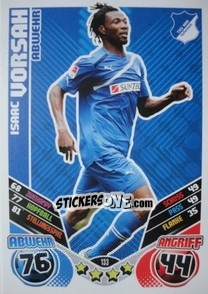 Sticker Isaac Vorsah - German Football Bundesliga 2011-2012. Match Attax n. 133 - Topps