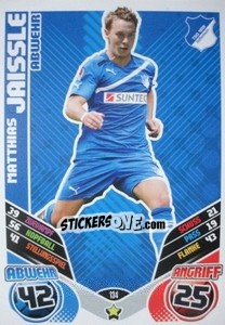 Sticker Matthias Jaissle - German Football Bundesliga 2011-2012. Match Attax n. 134 - Topps