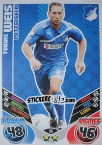 Sticker Tobias Weis - German Football Bundesliga 2011-2012. Match Attax - Topps