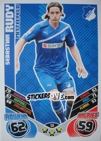 Sticker Sebastian Rudy - German Football Bundesliga 2011-2012. Match Attax n. 138 - Topps