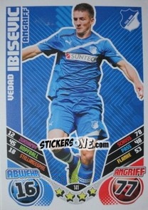 Sticker Vedad Ibisevic - German Football Bundesliga 2011-2012. Match Attax n. 141 - Topps
