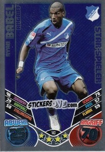 Sticker Ryan Babel - German Football Bundesliga 2011-2012. Match Attax n. 143 - Topps