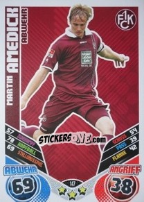 Sticker Martin Amedick - German Football Bundesliga 2011-2012. Match Attax - Topps