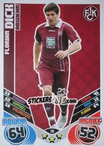 Sticker Florian Dick - German Football Bundesliga 2011-2012. Match Attax - Topps