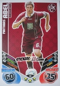 Sticker Mathias Abel - German Football Bundesliga 2011-2012. Match Attax - Topps