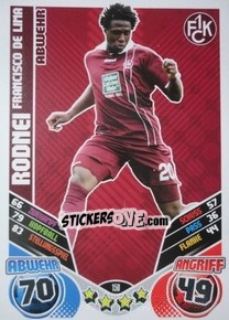 Cromo Rodnei Francisco De Lima - German Football Bundesliga 2011-2012. Match Attax - Topps