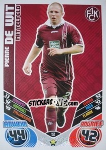 Cromo Pierre De Wit - German Football Bundesliga 2011-2012. Match Attax - Topps