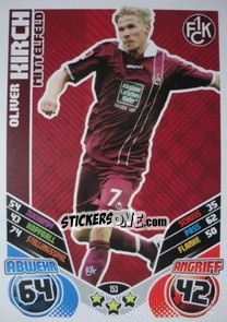 Cromo Oliver Kirch - German Football Bundesliga 2011-2012. Match Attax - Topps