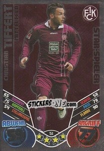 Sticker Christian Tiffert - German Football Bundesliga 2011-2012. Match Attax - Topps