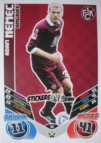 Sticker Adam Nemec - German Football Bundesliga 2011-2012. Match Attax - Topps