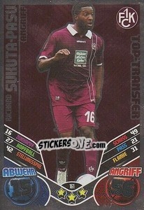 Cromo Richard Sukuta-Pasu - German Football Bundesliga 2011-2012. Match Attax - Topps