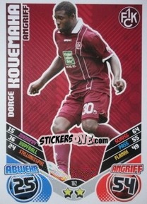 Sticker Dorge Kouemaha - German Football Bundesliga 2011-2012. Match Attax - Topps