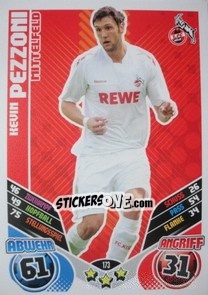 Cromo Kevin Pezzoni - German Football Bundesliga 2011-2012. Match Attax - Topps