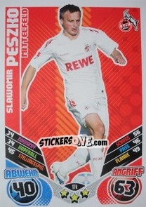 Cromo Slawomir Peszko - German Football Bundesliga 2011-2012. Match Attax - Topps