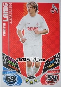 Sticker Martin Lanig - German Football Bundesliga 2011-2012. Match Attax n. 175 - Topps