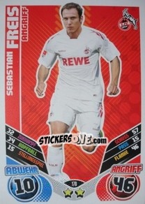 Sticker Sebastian Freis - German Football Bundesliga 2011-2012. Match Attax n. 178 - Topps