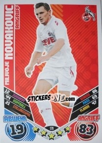 Sticker Milivoje Novakovic - German Football Bundesliga 2011-2012. Match Attax n. 179 - Topps
