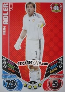 Sticker Rene Adler - German Football Bundesliga 2011-2012. Match Attax - Topps