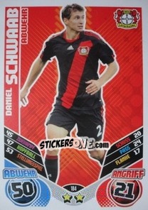 Sticker Daniel Schwaab - German Football Bundesliga 2011-2012. Match Attax - Topps