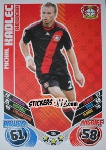 Sticker Michal Kadlec - German Football Bundesliga 2011-2012. Match Attax - Topps