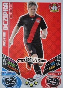Sticker Bastian Oczipka - German Football Bundesliga 2011-2012. Match Attax - Topps