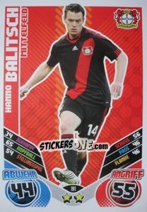 Cromo Hanno Balitsch - German Football Bundesliga 2011-2012. Match Attax - Topps