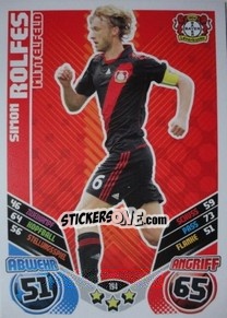 Sticker Simon Rolfes - German Football Bundesliga 2011-2012. Match Attax - Topps