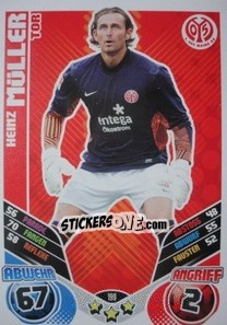 Sticker Heinz Muller - German Football Bundesliga 2011-2012. Match Attax n. 199 - Topps