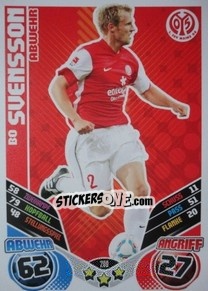 Sticker Bo Svensson - German Football Bundesliga 2011-2012. Match Attax - Topps
