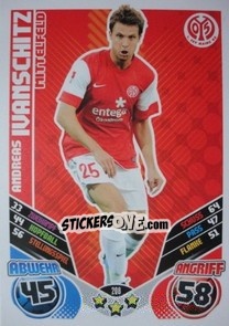 Cromo Andreas Ivanschitz - German Football Bundesliga 2011-2012. Match Attax - Topps