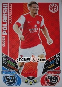 Cromo Eugen Polanski - German Football Bundesliga 2011-2012. Match Attax - Topps