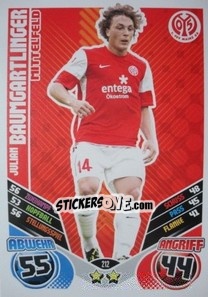 Sticker Julian Baumgartlinger - German Football Bundesliga 2011-2012. Match Attax - Topps