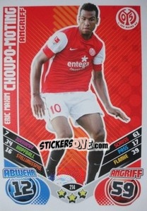 Sticker Eric Maxim Choupo-Moting - German Football Bundesliga 2011-2012. Match Attax n. 214 - Topps