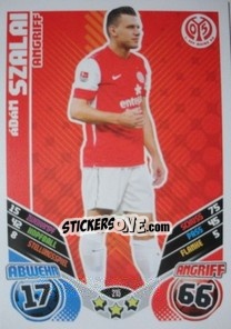 Sticker Adam Szalai - German Football Bundesliga 2011-2012. Match Attax n. 215 - Topps