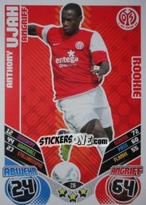 Sticker Anthony Ujah - German Football Bundesliga 2011-2012. Match Attax - Topps
