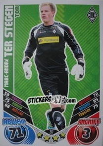Cromo Marc-André ter Stegen - German Football Bundesliga 2011-2012. Match Attax n. 217 - Topps