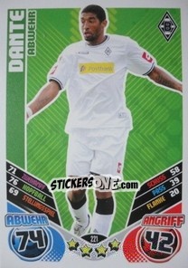 Cromo Dante - German Football Bundesliga 2011-2012. Match Attax - Topps