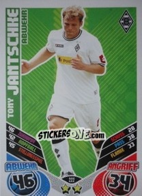 Sticker Tony Jantschke - German Football Bundesliga 2011-2012. Match Attax - Topps