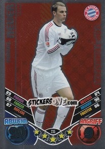 Sticker Manuel Neuer - German Football Bundesliga 2011-2012. Match Attax n. 235 - Topps