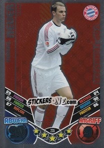 Sticker Manuel Neuer - German Football Bundesliga 2011-2012. Match Attax - Topps