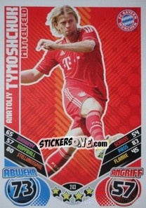 Sticker Anatoliy Tymoshchuk - German Football Bundesliga 2011-2012. Match Attax - Topps