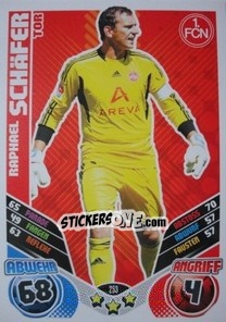 Sticker Raphael Schafer - German Football Bundesliga 2011-2012. Match Attax - Topps