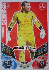 Cromo Raphael Schafer - German Football Bundesliga 2011-2012. Match Attax - Topps