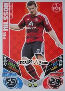 Sticker Per Nilsson - German Football Bundesliga 2011-2012. Match Attax - Topps