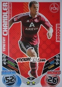 Sticker Timothy Chandler - German Football Bundesliga 2011-2012. Match Attax n. 257 - Topps