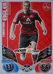 Cromo Christian Eigler - German Football Bundesliga 2011-2012. Match Attax - Topps