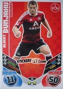 Cromo Albert Bunjaku - German Football Bundesliga 2011-2012. Match Attax - Topps